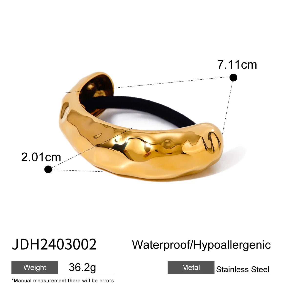 Uworld Mode gehämmert glänzende geometrische Doppel bogen Pony Haarnadel Kopf bedeckung Vintage Schmuck Pony Manschette Zubehör Geschenk 2024
