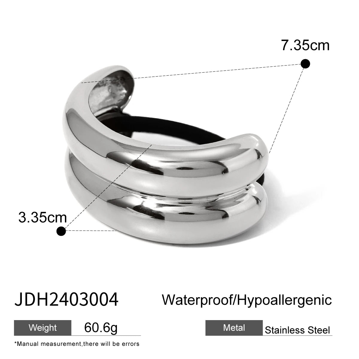 Uworld Mode gehämmert glänzende geometrische Doppel bogen Pony Haarnadel Kopf bedeckung Vintage Schmuck Pony Manschette Zubehör Geschenk 2024