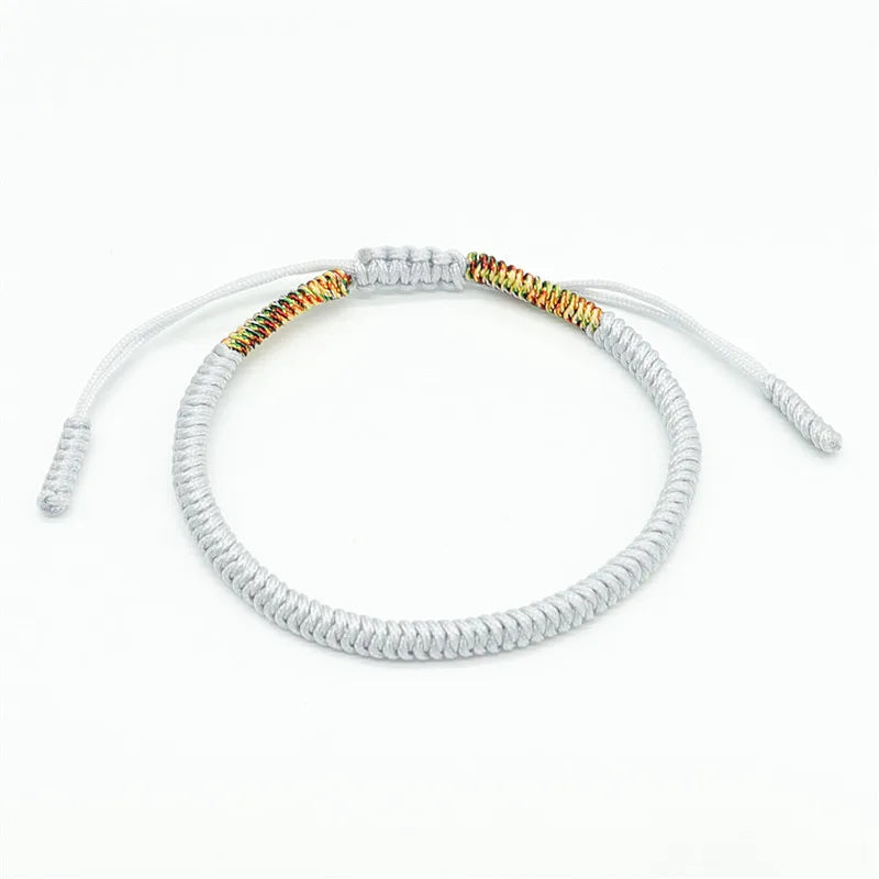 Mehrfarbiges Fadenarmband, tibetischer Buddhismus, Liebe, Glücksbringer, tibetische Armbänder und Armreifen für Damen und Herren, handgefertigtes Knotenseil