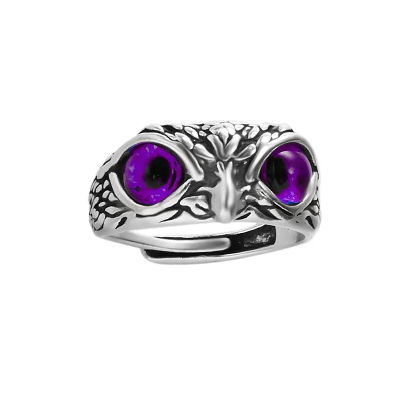 Öffnung Einstellbare Ring Legierung Zweig Eule Ring Mode Schmuck Weibliche Hochzeit Schmuck Ring Frauen Mann Ringe Beste Geschenk