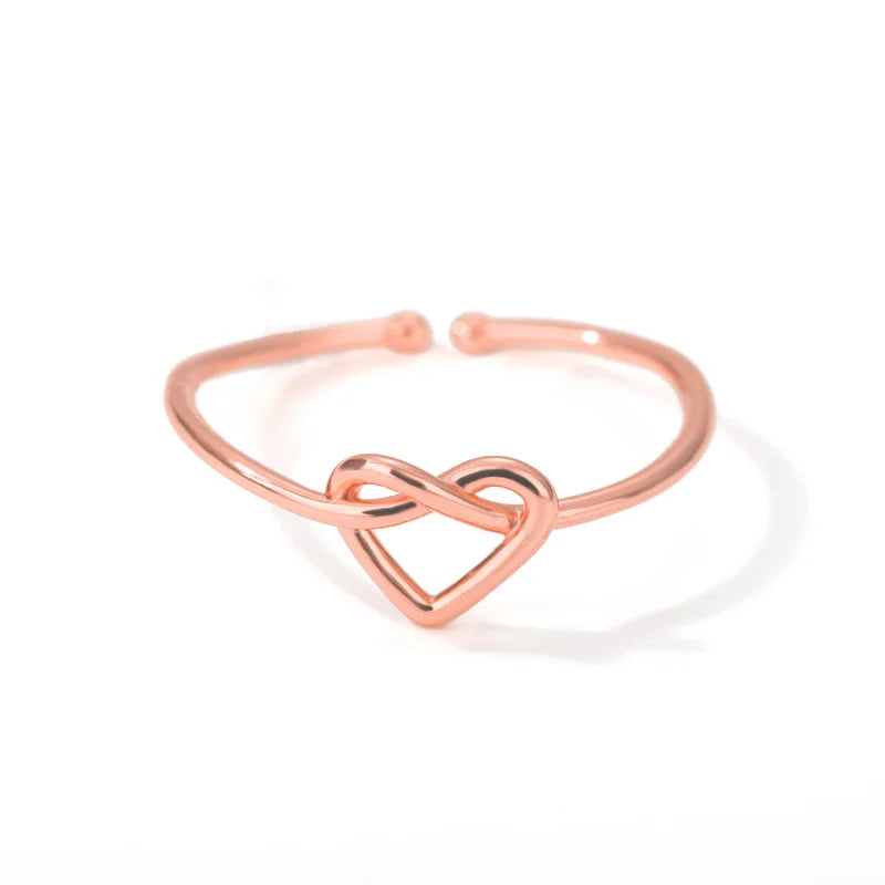 Edelstahl Ringe für Frauen Gold Farbe Paar Herz Ring 2023 Trend Neu in Hochzeit Ästhetischen Luxus Schmuck anillos mujer