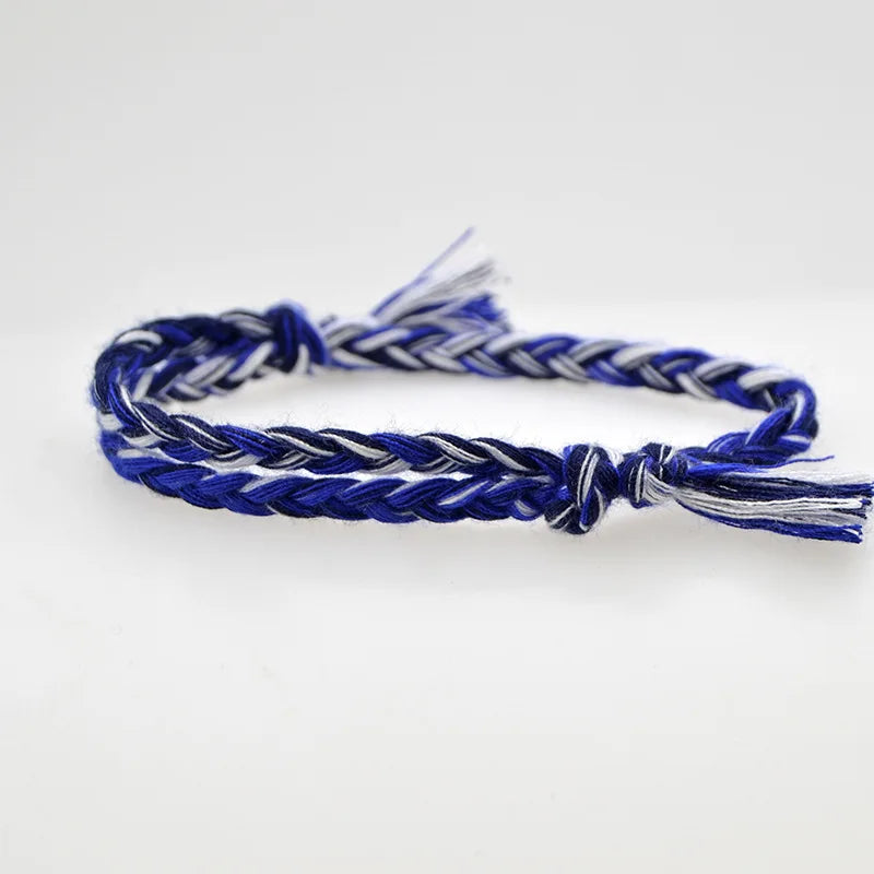 13 arten Böhmischen Einfache Feste Farbe Hand-Made Woven Armband Sonnenschein Strand Göttin Glück Seil Paar Armbänder Großhandel
