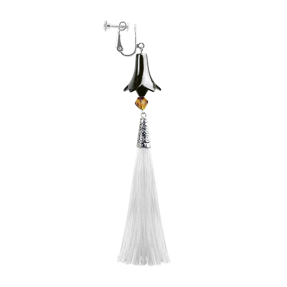 2023 neue Anime Genshin Impact Ohrringe Zhongli Lange Quaste Ohr Clips Tartaglia Eardrop Für Frauen Männer 1:1 Cosplay Schmuck Requisiten