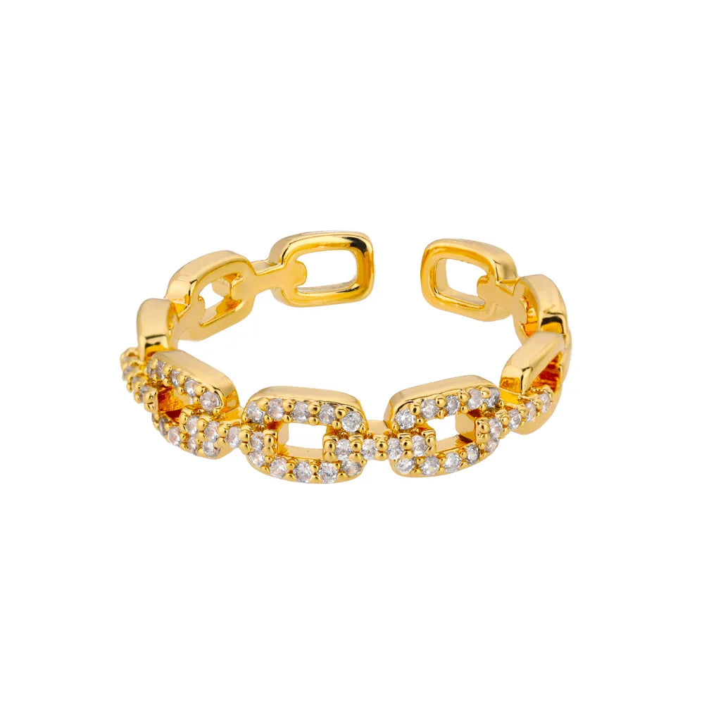 Klassische Zirkon Twist Kette Ringe Für Frauen Edelstahl Elegante Paar Ring Hochzeit Schmuck Geschenk Bijoux Femme Kostenloser Versand