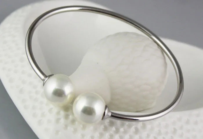 S925 Silber Perle Offenes Armband Für Frauen Perle Armband Valentinstag Geschenk Hochwertige Beliebte Armband