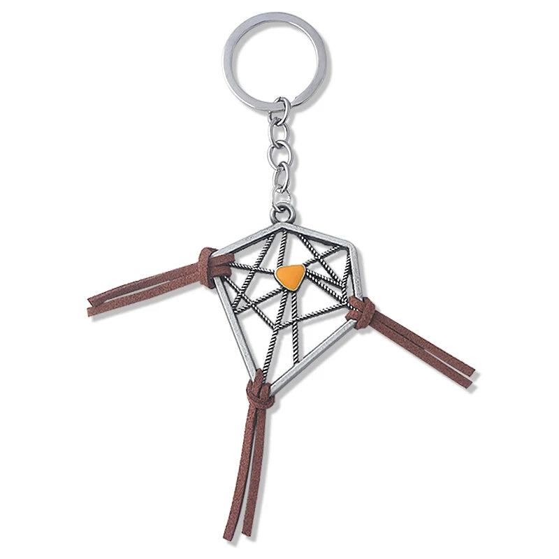 Spiel Death Stranding Dreamcatcher Halskette Sam's Dream Catcher Anhänger Leder Kette Halskette Für Frauen Männer Amulett Schmuck Geschenk