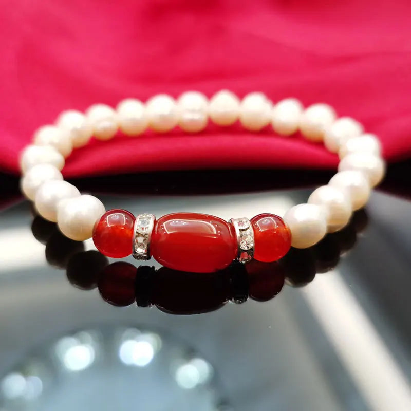 Cellacity achat Armband für Frauen Silber 925 Schmuck Edelsteine Natürliche Süßwasser Perle Weibliche Jahrestag Geschenk Großhandel