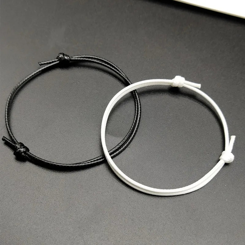 2020 mode Seil Glück Armband Für Männer Frauen Einfache Rot Schwarz Farbe Einstellbare Hand Schmuck Geschenk Für Freund Großhandel Schmuck