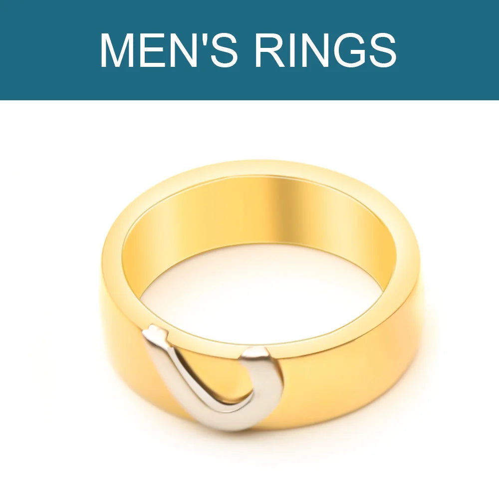 VAROLE Minimalistischer Herz-Paarring mit Kristall-Fingerringen für Damen/Herren, modischer Hochzeitsschmuck, Geschenke