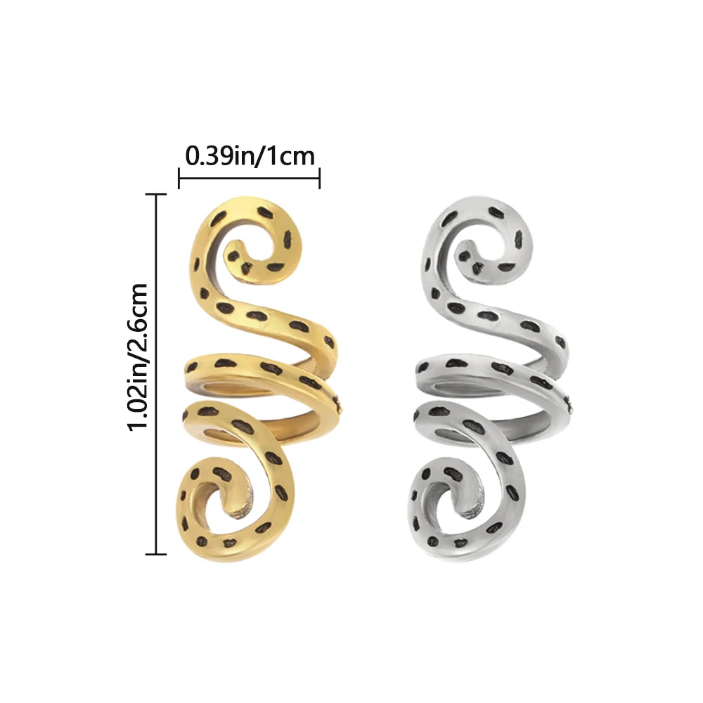 10pcs Wikinger Spirale Charme Perlen für Haar zöpfe Bart Haar Perlen Schmuck Vintage Frauen Mädchen Haarnadel Haars pangen Zubehör