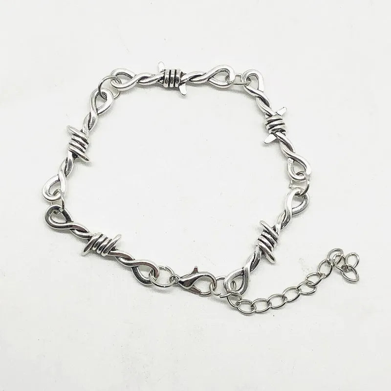 Kleine Draht Brombeersträuchern Eisen Unisex Choker Armband Frauen Hip-hop Gothic Punk Stil Stacheldraht Wenig Dornen Armband Halsband geschenke