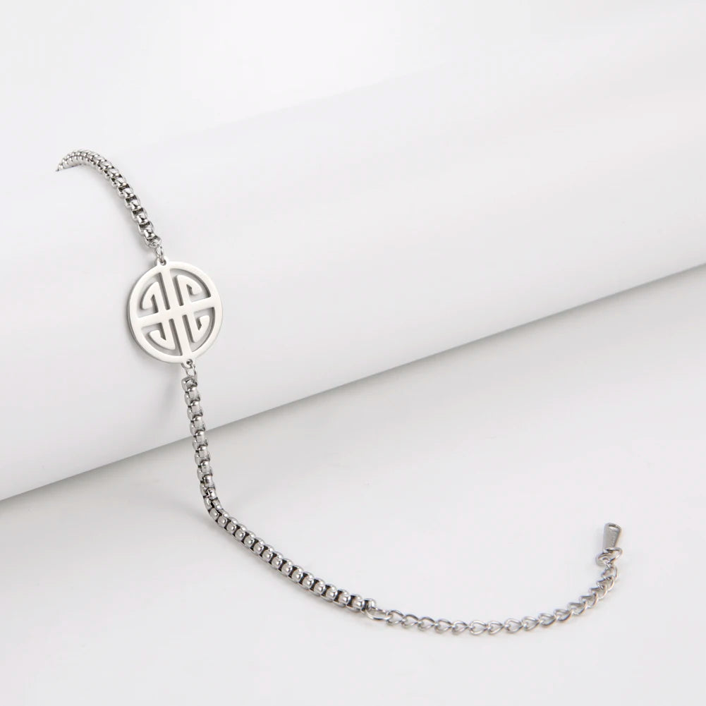 Unift Original Geld Amulett Armband auf Hand Mann Frauen Edelstahl Kette Armband chinesische Glück Reichtum Talisman Schmuck Geschenk