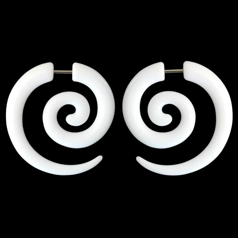 1 Paar Acryl Fake Plug Tunnel Faux Ohr Taper Messgeräte Twist Wing Ohrstecker Cheater Keil Expander Piercing Körperschmuck