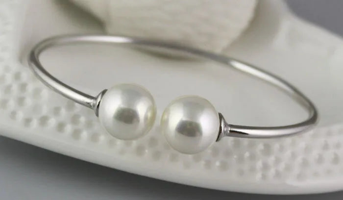 S925 Silber Perle Offenes Armband Für Frauen Perle Armband Valentinstag Geschenk Hochwertige Beliebte Armband