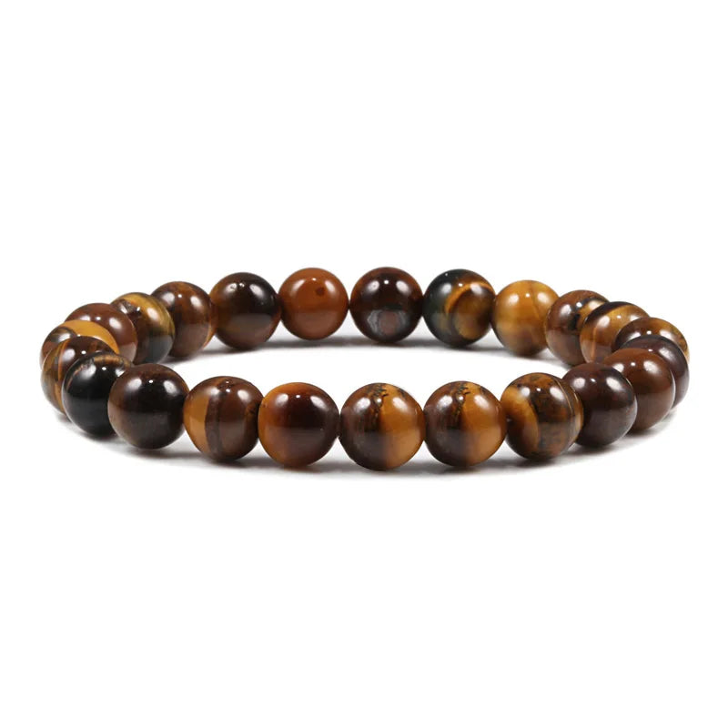 6mm 8mm natürliche Tigerauge Armreif hochwertige Männer natürliche Energie Stein Perlen Heilung Armband Mode Frauen Schmuck Geschenk Pulsera