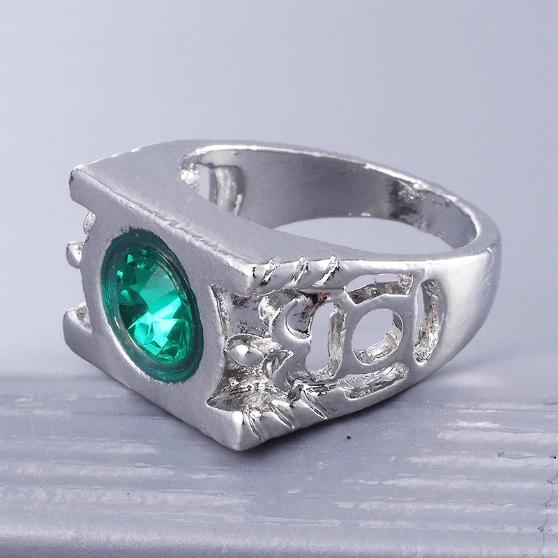 Modeschmuck Charm Green Lantern Ring für Männer und Frauen