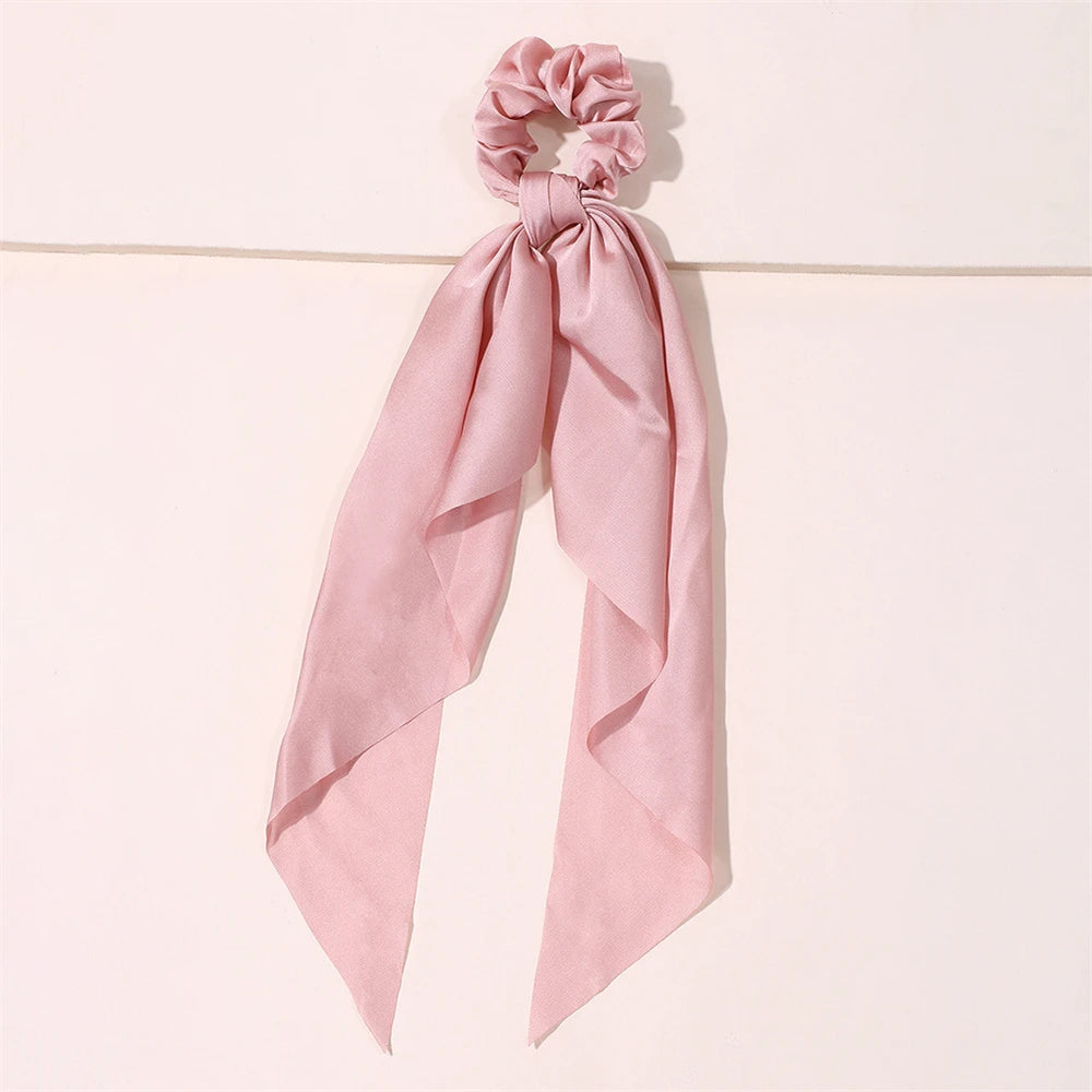 Neue Mode Druck Bogen Scrunchies Haar Band Für Frauen Elastische Haarband Mädchen Schachtelhalm Haar Krawatten Haar Zubehör