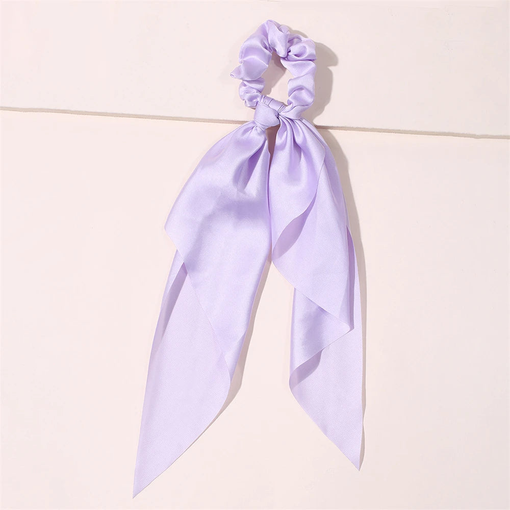 Neue Mode Druck Bogen Scrunchies Haar Band Für Frauen Elastische Haarband Mädchen Schachtelhalm Haar Krawatten Haar Zubehör