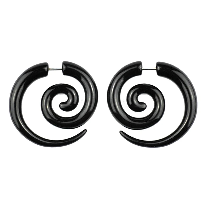1 Paar Acryl Fake Plug Tunnel Faux Ohr Taper Messgeräte Twist Wing Ohrstecker Cheater Keil Expander Piercing Körperschmuck
