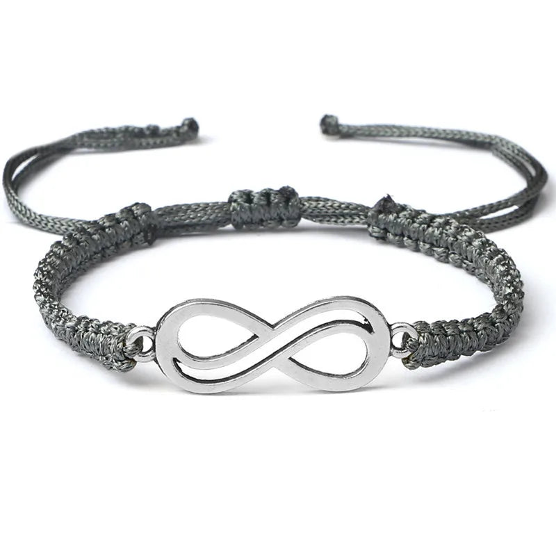 Klassische Unendlichkeit Armband Freundschaft Geflochtene Einstellbar Für Paare Männer Frauen Handgemachte String Charme Armbänder & Armreifen Schmuck