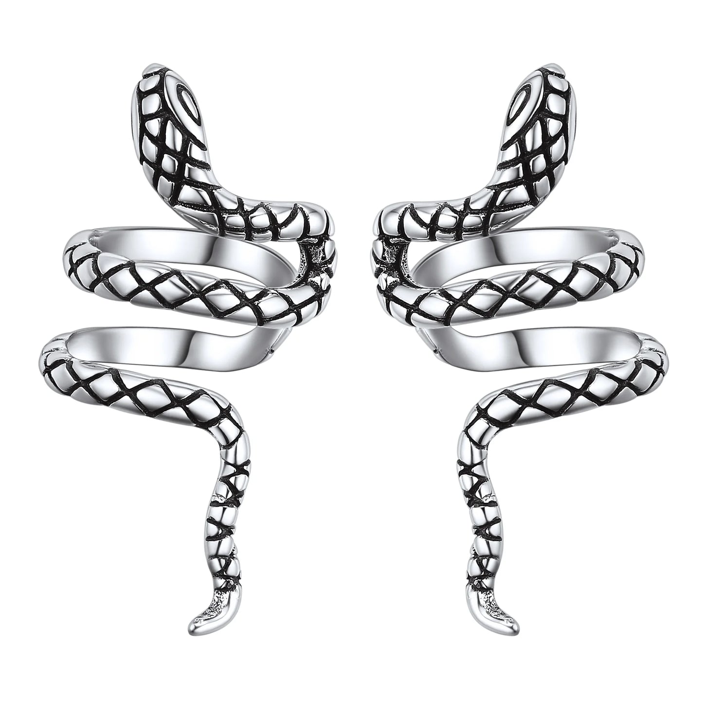 S925 Sterling Silber Schlange Ohr Manschette Helix Knorpel Clip auf Ohrringe Nicht Piercing Ohrringe für Frauen CP541