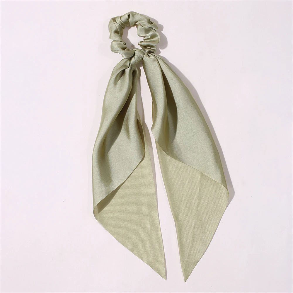 Neue Mode Druck Bogen Scrunchies Haar Band Für Frauen Elastische Haarband Mädchen Schachtelhalm Haar Krawatten Haar Zubehör