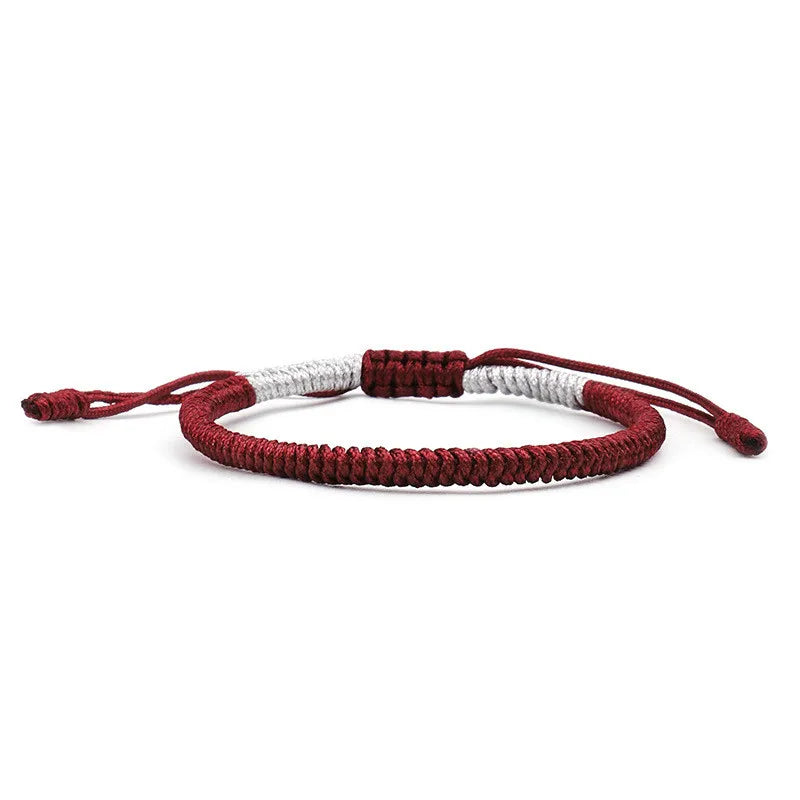 Mehrfarbiges Fadenarmband, tibetischer Buddhismus, Liebe, Glücksbringer, tibetische Armbänder und Armreifen für Damen und Herren, handgefertigtes Knotenseil