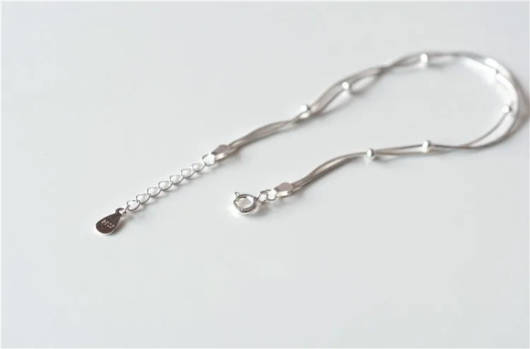Neuer Modeschmuck, schöne Armbänder aus 925er-Sterlingsilber, rotes Herz, einfache Persönlichkeit, süße Armbänder
