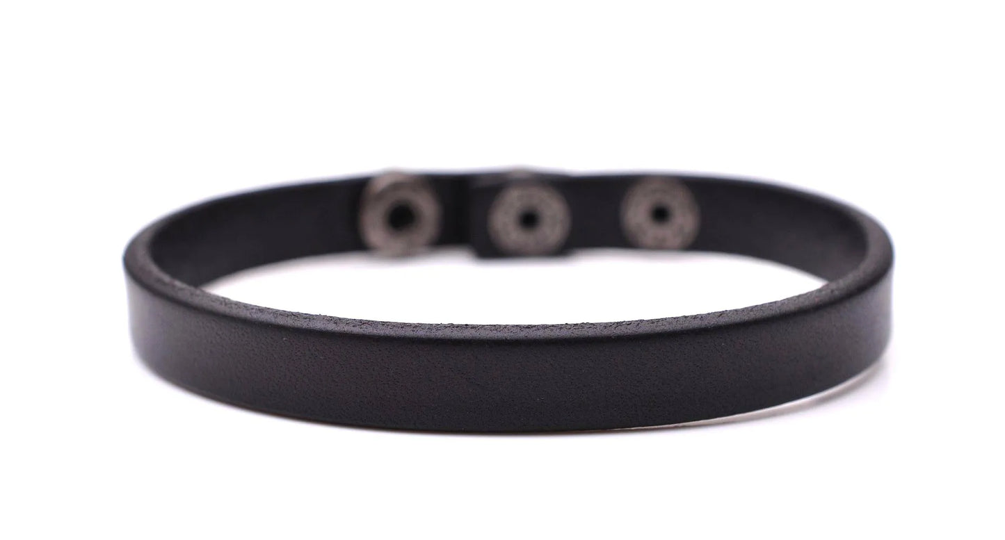 Klassisches cooles echtes Leder armband Manschetten armband verstellbares Paar Männer Frauen