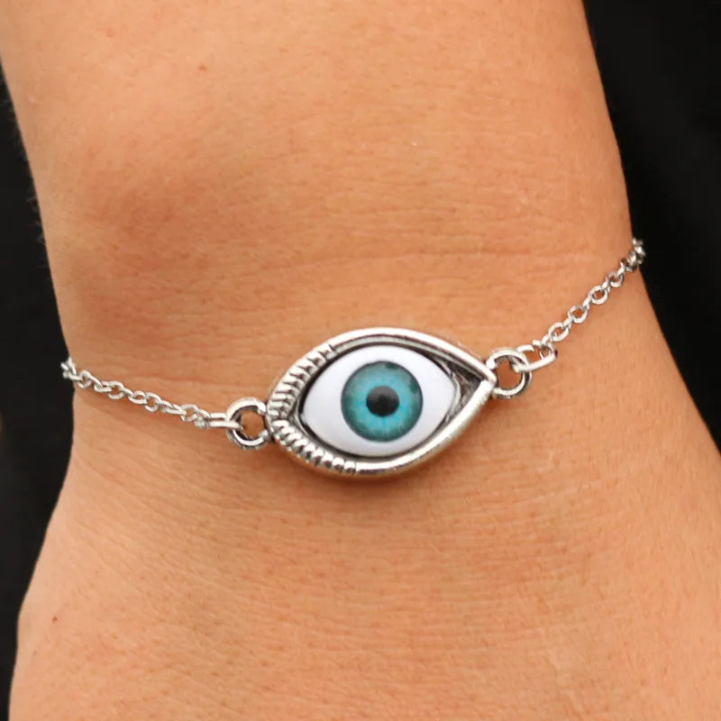 Charm-Armbänder für Männer und Frauen, Retro-Schmuck, Gliederkette, Armreif, Kreuz, Herz, Handschellen, Liebe, Frieden, Auge, Valentinstagsgeschenk