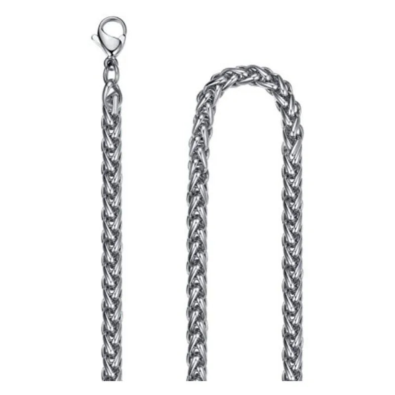 Multi Größe Männer Geflochtene Link Kette Halsketten Großhandel Edelstahl Männlichen Halsband Colar Schmuck mode Geschenke für Ihn