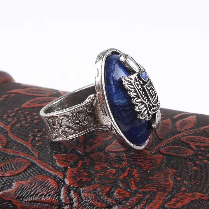The Vampire Diaries Ring Neue Mode Punk Blau Emaille Ring Für Frauen Männer Mode Schmuck Zubehör 6D3008