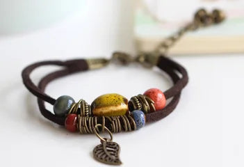 National Wind Restoring Ancient Ways Is The High Temperature Glaze Keramik handgefertigte Schmuckstücke Damenmode-Armbänder # 1077