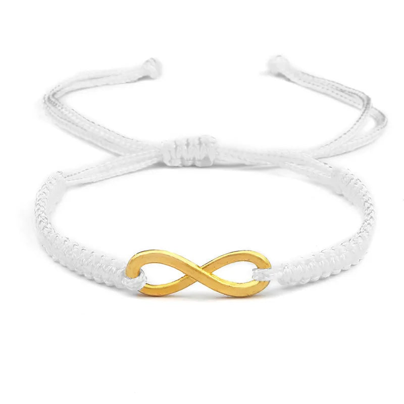 Klassische Unendlichkeit Armband Freundschaft Geflochtene Einstellbar Für Paare Männer Frauen Handgemachte String Charme Armbänder & Armreifen Schmuck