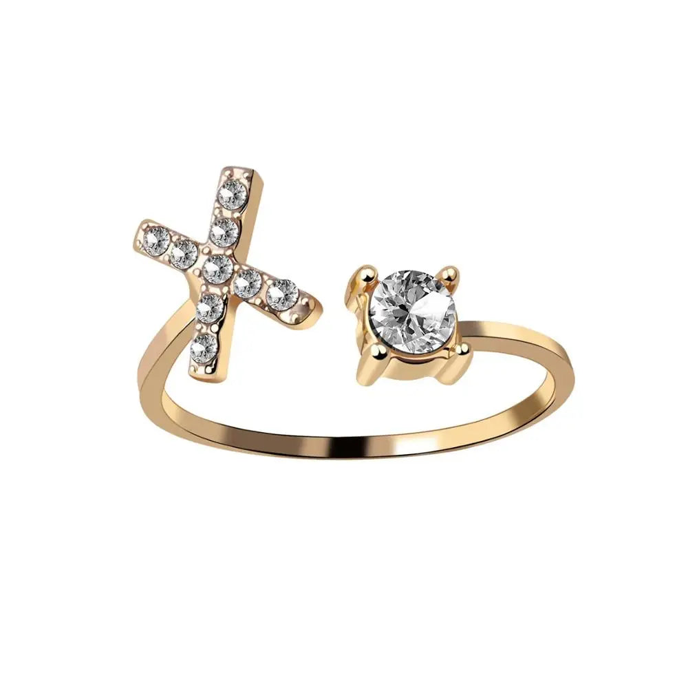 Mode 26 Initial Brief Ring Silber Farbe Persönlichkeit Finger Ringe Frauen Einfache Elegante Schmuck Freundschaft Geschenk Großhandel