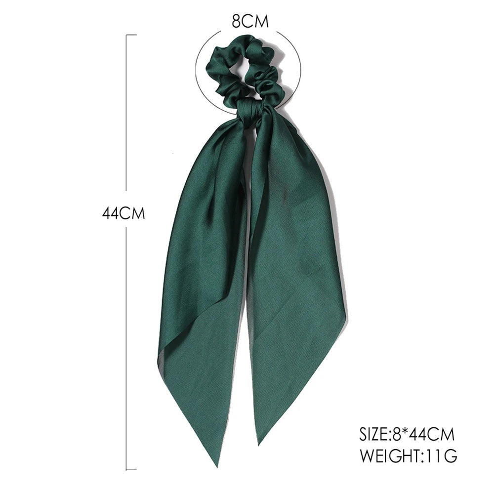 Neue Mode Druck Bogen Scrunchies Haar Band Für Frauen Elastische Haarband Mädchen Schachtelhalm Haar Krawatten Haar Zubehör