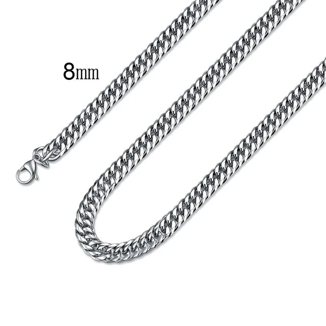 Multi Größe Männer Geflochtene Link Kette Halsketten Großhandel Edelstahl Männlichen Halsband Colar Schmuck mode Geschenke für Ihn