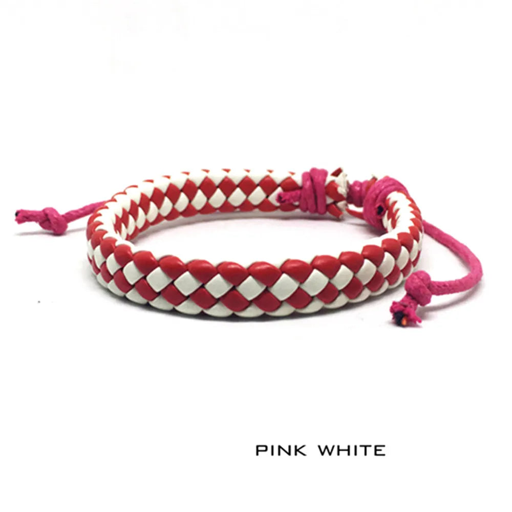 Einfache Design Schwarz Leder Armband Für Frauen Männer Punk Seil Kette Charme Armreifen Gothic Schmuck Geschenke A621