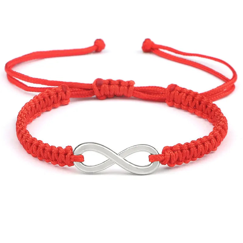 Klassische Unendlichkeit Armband Freundschaft Geflochtene Einstellbar Für Paare Männer Frauen Handgemachte String Charme Armbänder & Armreifen Schmuck