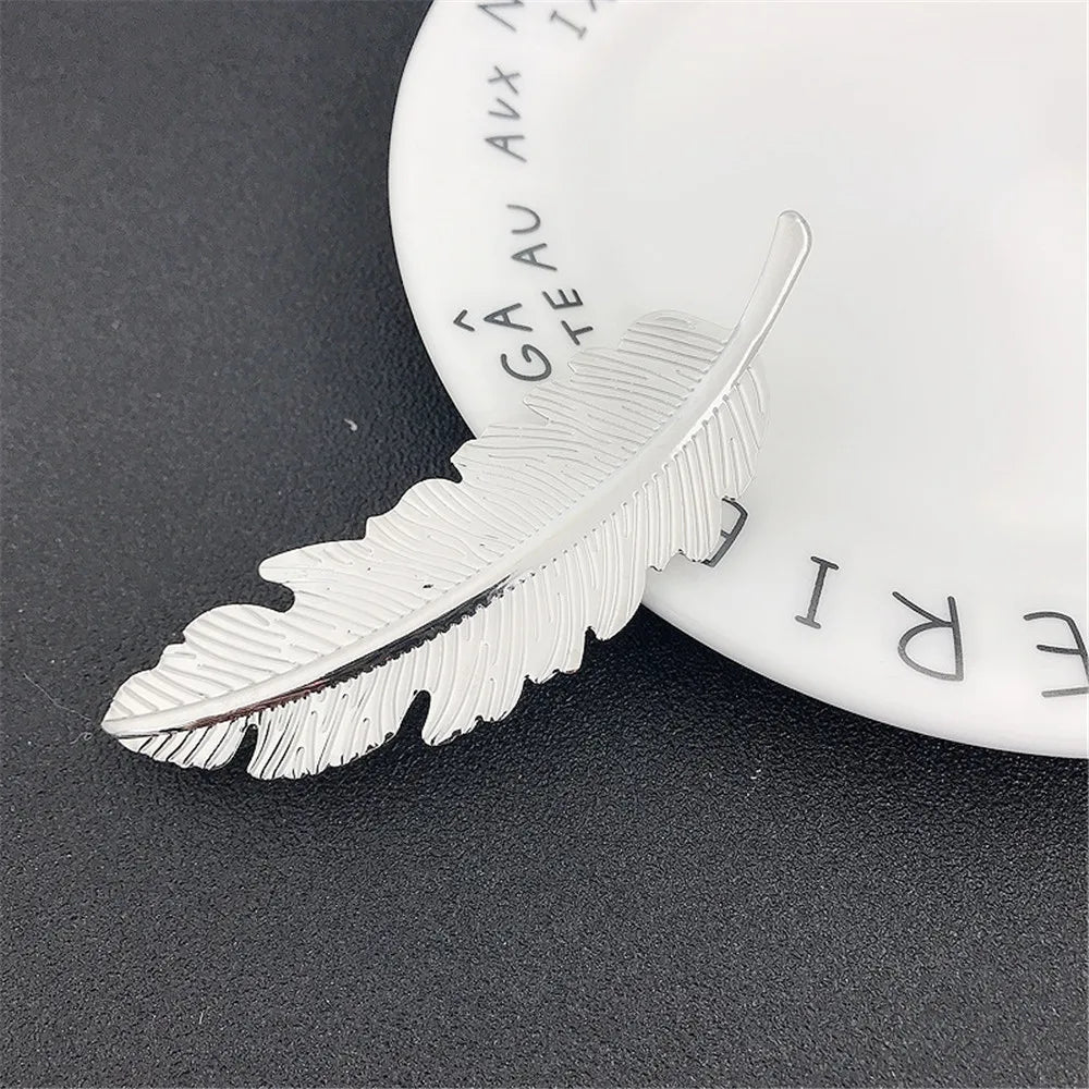 Neue Legierung Vintage Haar Clip Feder Blatt Form Haarspange Metall Haarnadeln Für Frauen Dame Headwear Haar Zubehör