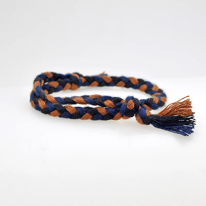 13 arten Böhmischen Einfache Feste Farbe Hand-Made Woven Armband Sonnenschein Strand Göttin Glück Seil Paar Armbänder Großhandel