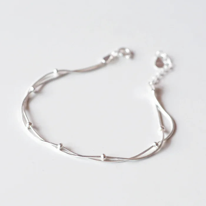 Neuer Modeschmuck, schöne Armbänder aus 925er-Sterlingsilber, rotes Herz, einfache Persönlichkeit, süße Armbänder