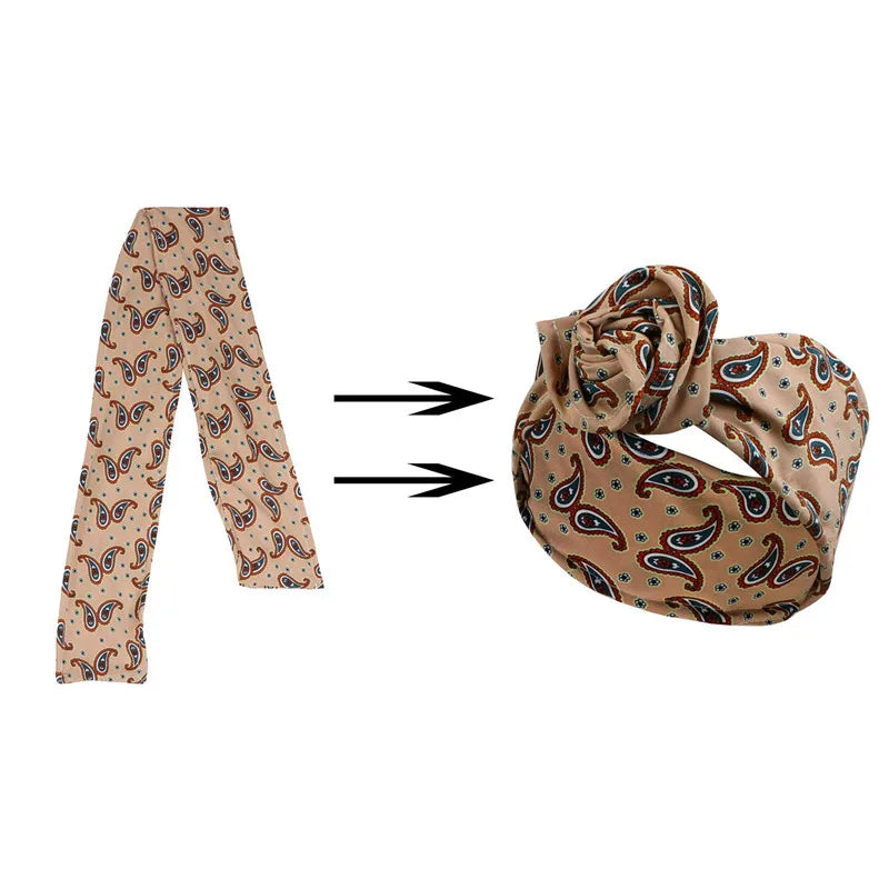 2022 neue Mode Frauen falten Eisendraht Stirnband böhmischen Mädchen Kreuz Turban Bandanas drucken Haar bänder Haarschmuck