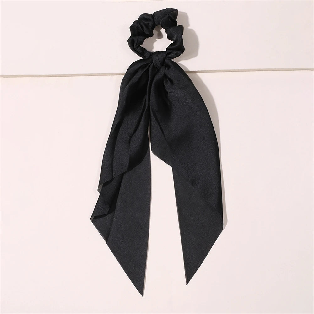 Neue Mode Druck Bogen Scrunchies Haar Band Für Frauen Elastische Haarband Mädchen Schachtelhalm Haar Krawatten Haar Zubehör