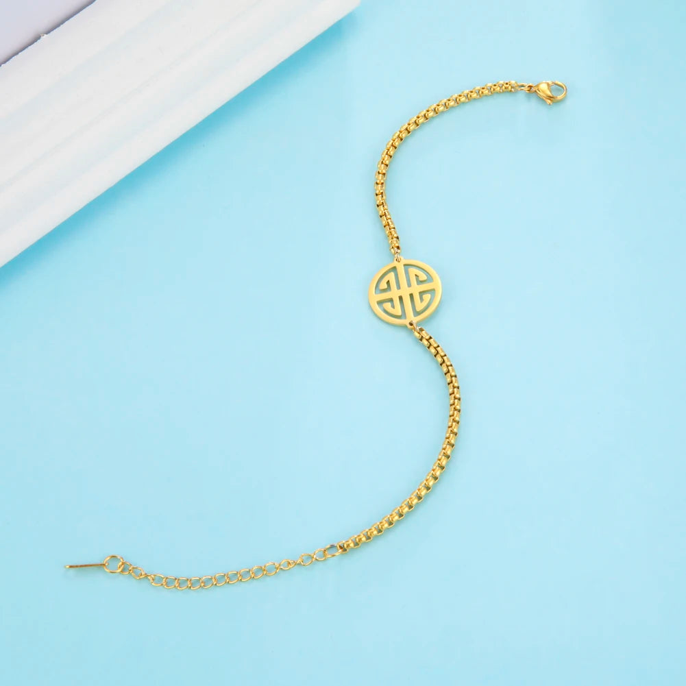 Unift Original Geld Amulett Armband auf Hand Mann Frauen Edelstahl Kette Armband chinesische Glück Reichtum Talisman Schmuck Geschenk