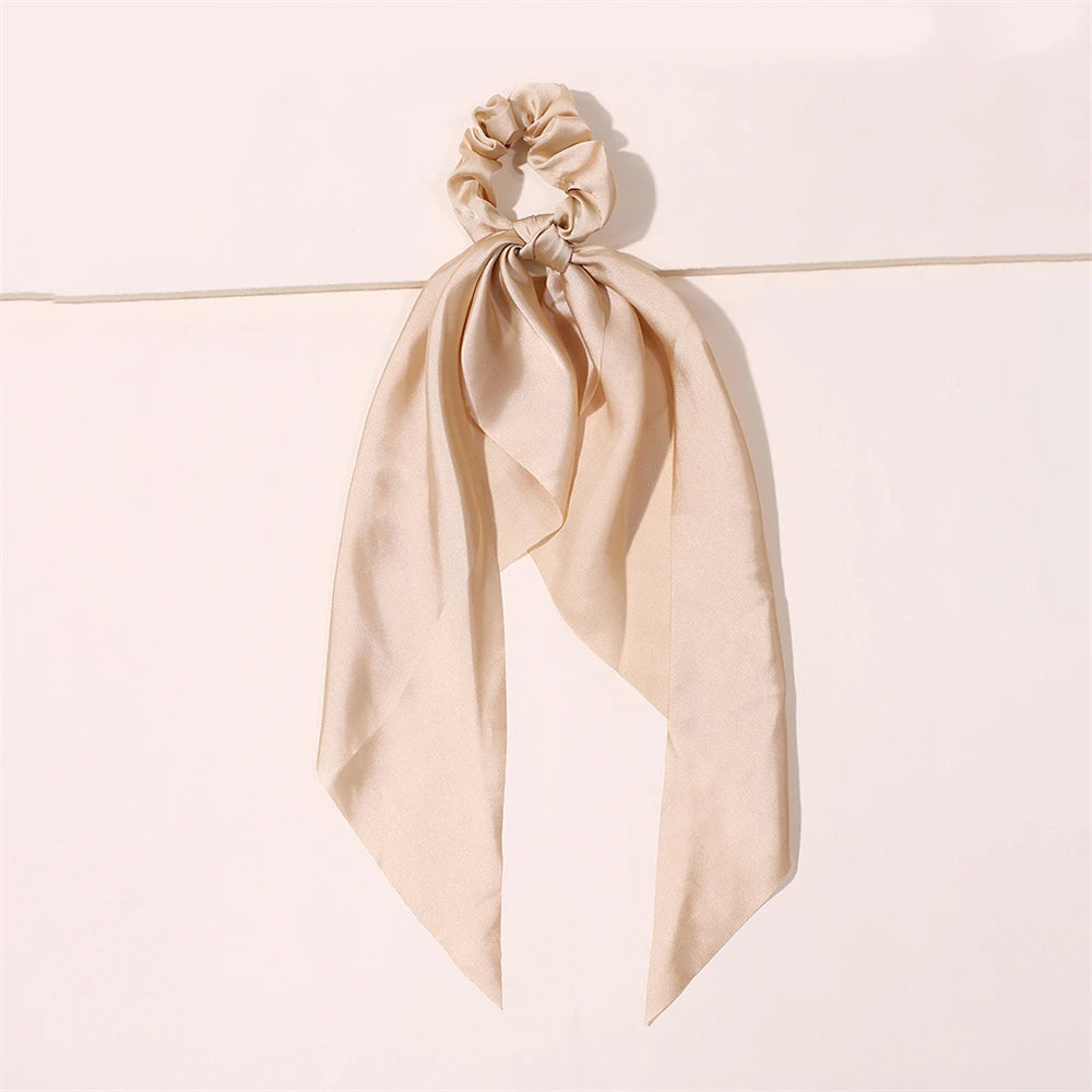 Neue Mode Druck Bogen Scrunchies Haar Band Für Frauen Elastische Haarband Mädchen Schachtelhalm Haar Krawatten Haar Zubehör