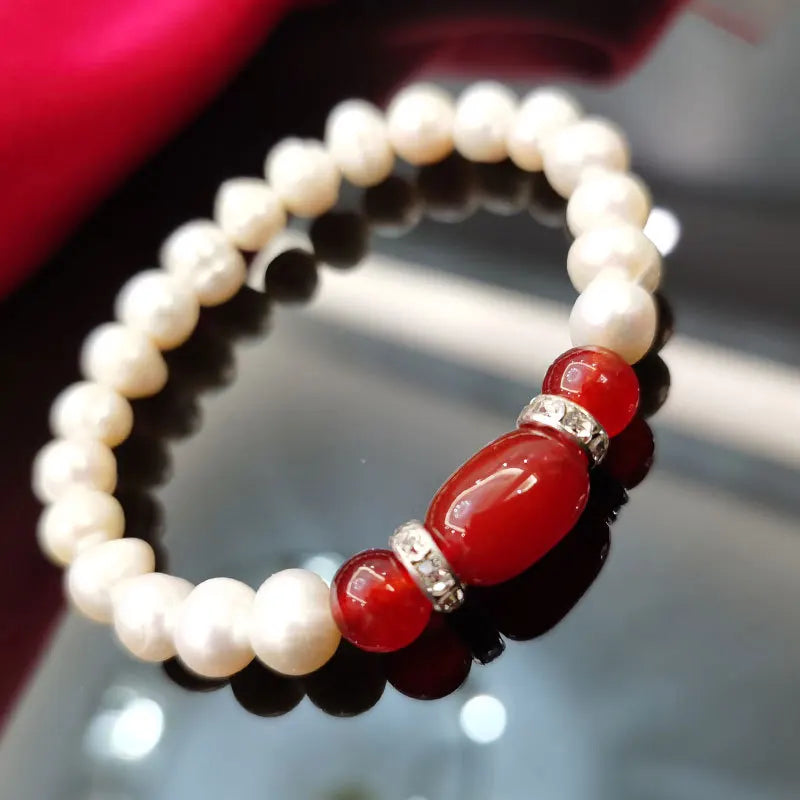 Cellacity achat Armband für Frauen Silber 925 Schmuck Edelsteine Natürliche Süßwasser Perle Weibliche Jahrestag Geschenk Großhandel