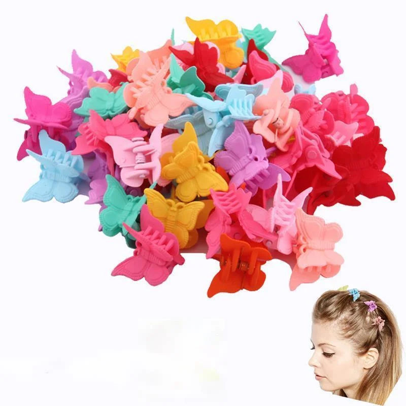 Süße Mini Haar Clips Kreative Einfache Braid Haarnadel Für Mädchen Kleine Schmetterling Haar Klaue Headwear Ornamente 20 stücke/80 stücke/tasche