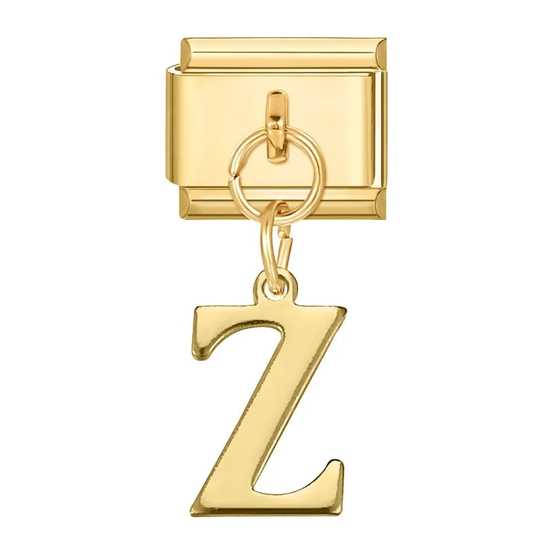 Y2K Zirkon Schmetterling Herz Shell Kirsche Anhänger Italienischen Charme Link Fit 9MM Edelstahl Armband Frauen Mädchen DIY Machen geschenke