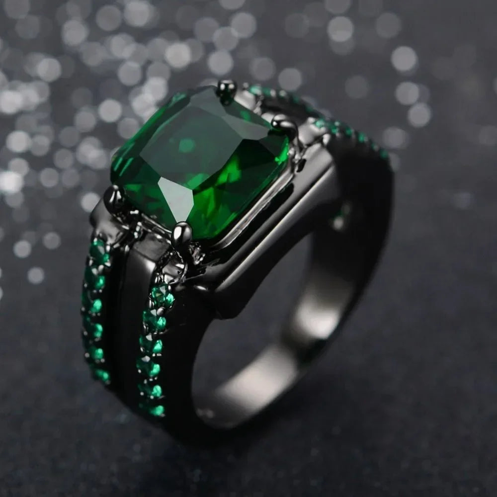 Vintage Schwarz Rot Neue Mode Hand Ornament Punk Hip Hop Persönlichkeit Herren Ring Geschenk für Männer und Frauen Mohamed Sari Sos Эма Sezю